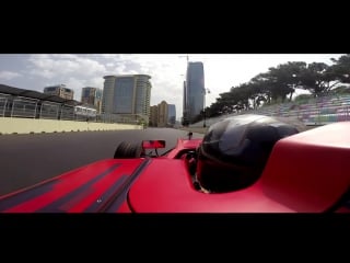 Baku city circuit с бортовой камеры болида gp3