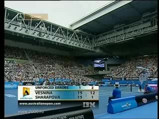 Australian open 2008, elena vesnina maria sharapova