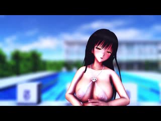 Mmd r 18 [erotic ver1] yui kotegawa in white swimsuit apple pie author aquinas