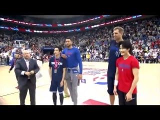 Mike angelo @ nba fan day 2018 в шанхае