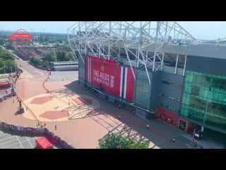 Surreal scenes around old trafford on matchday