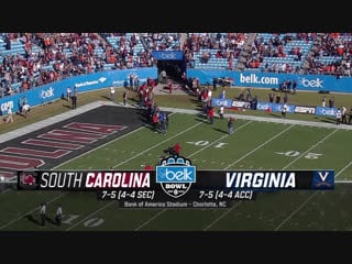 Ncaaf 2018 / belk bowl / south carolina gamecocks virginia cavaliers / 1h / en