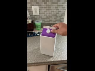 The way a milk container fits exactly into this random vase my wife left on the counter