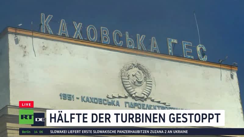 Ukraine kachowka wasserkraftwerk im notbetrieb – akw saporoschje erneut beschossen