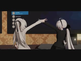 Mmd】愛言葉ⅲ (tda sora miku・tda uniform haku)