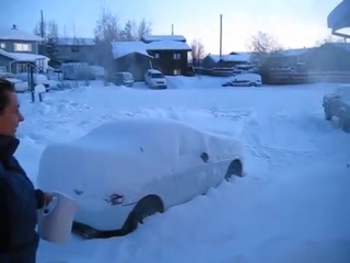 Evaporating water in 30c in yellowknife, nwt