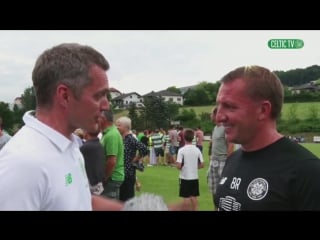 Celtic fc post match with brendan rodgers