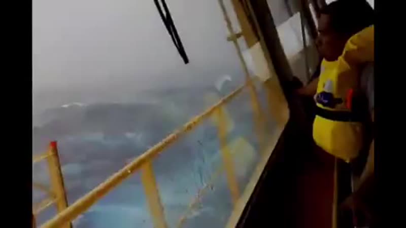 •storm• ocean ship the view from the captains deck on a large cargo ship in bad weathe ( 421 x 750 ) mp4