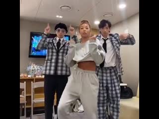 Jessi x yoo jaesuk x rain doing the #nununanachallenge