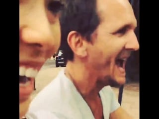 Alicia hannah throwback to last year in roma villa borghese no one makes me laugh nervously like @realsebroche 😂 happy birth