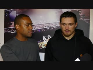 Oleksandr usyk locker room after knockout vs tony bellew