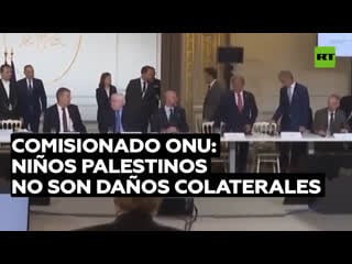 Comisionado de la onu miles de niños palestinos asesinados no pueden ser daños colaterales