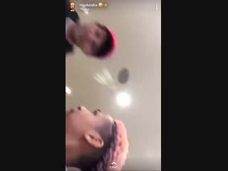 Louis with aaliyah and acacia on snapchat