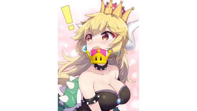 The bowsette super crown overture / история боузет / mario anime animewebm