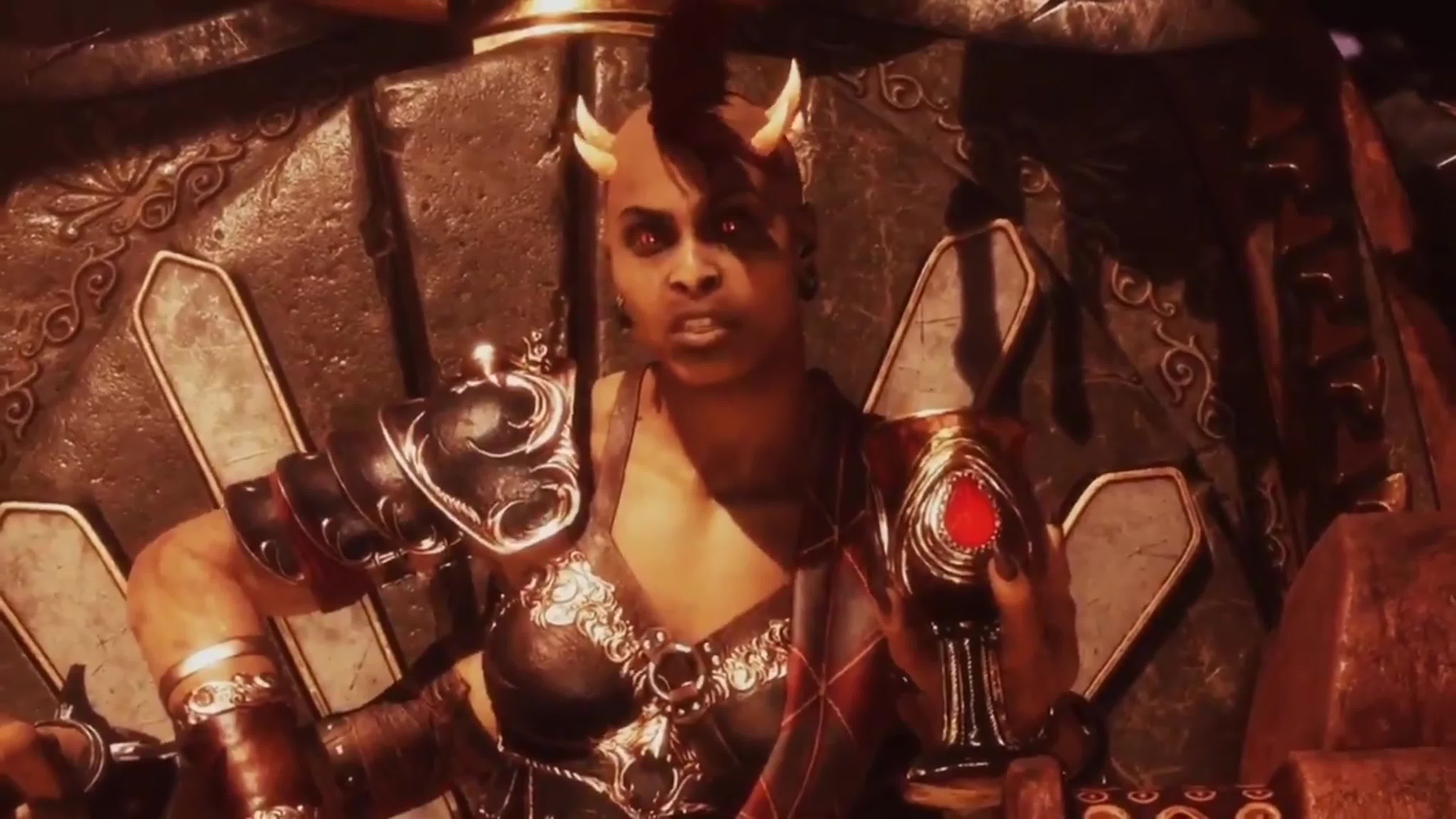 Sheeva's MK11 victorious pose