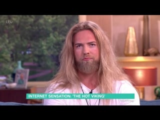 The hot viking lasse lokken matberg in the studio this morning