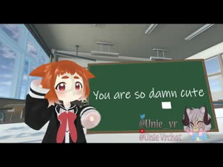 Unie vrchat animations! you are so damn cute!