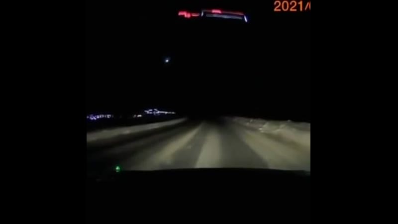 Взрыв метеорита над камчаткой