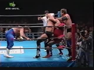 Gary albright/the lacrosse/rex king vs stan hansen/johnny smith/bobby duncum jr