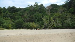 Small sandy beach в заповеднике khao lak lamru