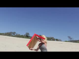 Funny kitesurfing