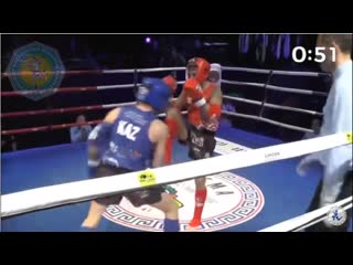 57kg manuel brea martin (esp) vs almaz sarsembekov (kaz) ifma world muaythai championships 2018, cancun, mexico