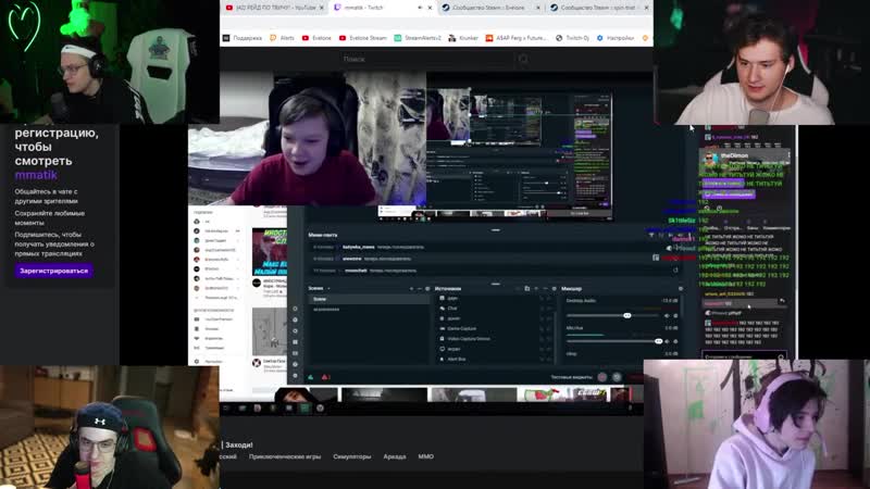 [buster games] 🔥 бустер с эвелоном залетели к стримерше amouranth !!! / рейдят стримеров на твиче !!!