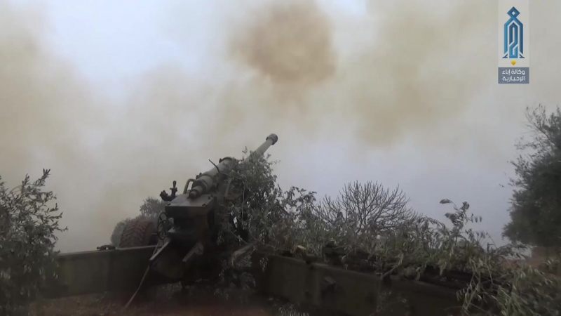 Боевики "хейят тахрир аш шам" в боях с боевиками иг на востоке провинции идлиб