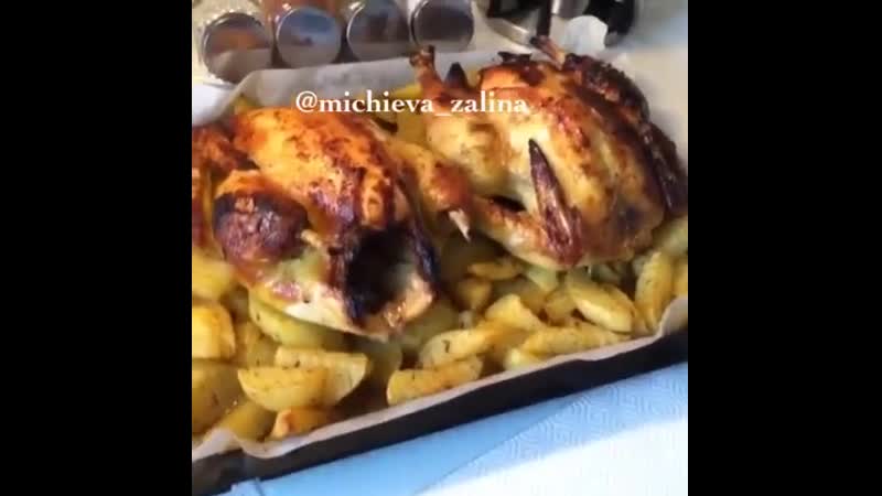 Курочка с картошкой (описание под видео)