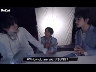 Yuta ten ahjussi line now interviewing their baby maknaes, shotaro jisung yuta said hes an ahjussi now after asking them abo