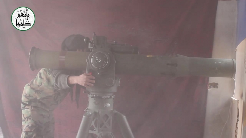 Сирия 25 02 2018 поражение бульдозера саа из птрк tow боевиками сса восточная гута, провинция дамаск
