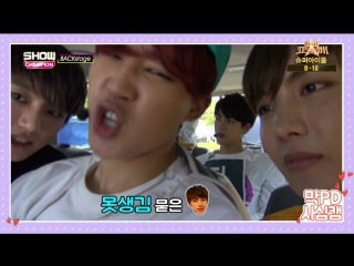 150704 bts @ show champion backstage