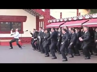 All blacks meet maori king with massive haka