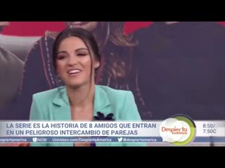 Maite perroni e sebastian zurita no programa despierta america