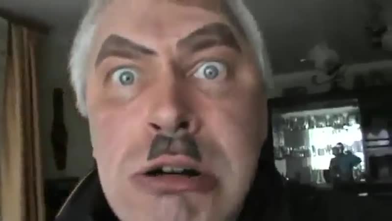 Злой дед снял тупой видео прикол про гитлера гитлер ебанулся на голову как ребёнок