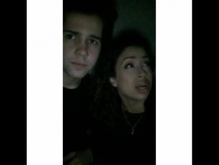 Liza and david on lizas snapchat lizzzavine @lizzzak @daviddobrik #arianagrande #uglyfollowtrain #dancemoms #recentforecent #