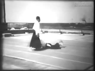 Kisshomaru ueshiba doshu rare aikido demonstration (1957)