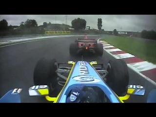 F1 classic onboard alonso hunts down schumacher in hungary