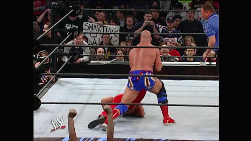 Kurt angle (c) vs chris benoit wwe heavyweight championship (royal rumble 2003)