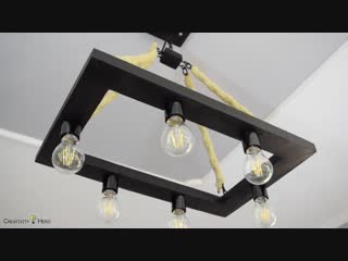 Промышленный стиль конопли канат люстра diy industrial style hemp rope chandelier for 35$