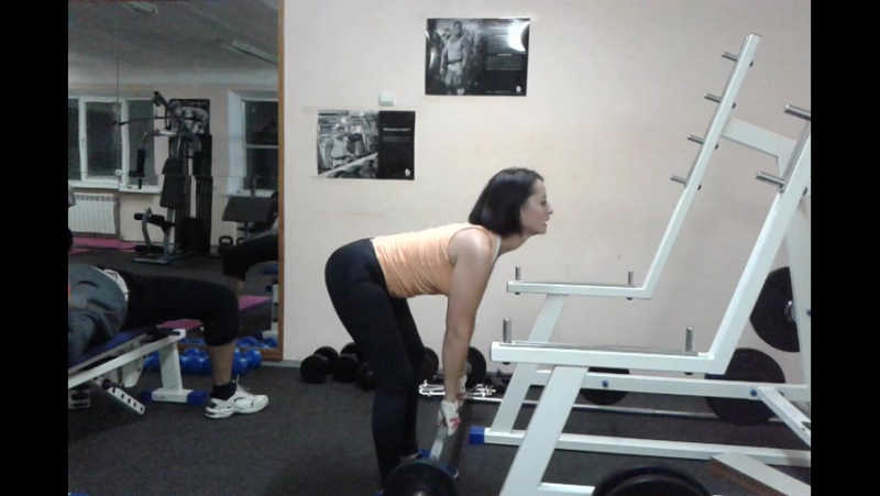 #hardfitness 10 11 2017 оля наклоны вперед) со штангой