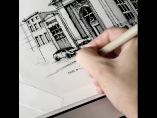 Dan hogman sketching random street corner