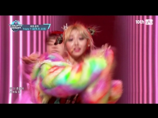 Triple t (hyoyeon, min, jokwon) born to be wild (mnet japan m!countdown )