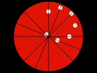 Each ball is traveling in a straight line but together they´re circulating