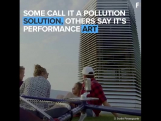 This air purifying tower turns smog into diamonds!