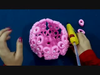 Diy flower vase out of waste newspaper and wool best out of waste idea