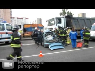 Серьёзное дтп с двумя погибшими на носовихинском шоссе в москве (02 10 2012)
