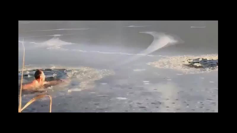 Житель нью йорка со своим псом залез в ледяную воду, чтобы вытащить двух молодые, которые провалились