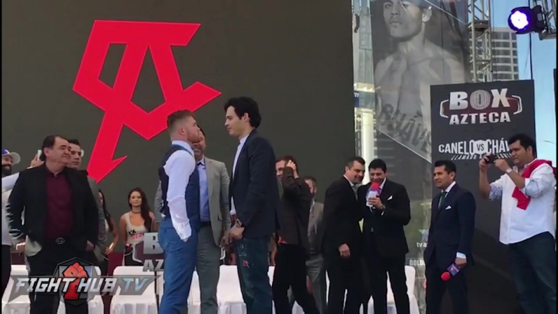 Альварес чавес / canelo alvarez vs julio cesar chavez jr face off hd