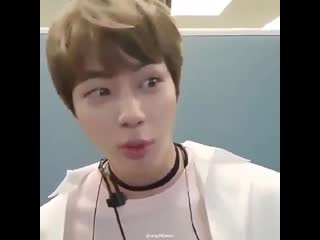 When jin is about to combust and his head just shakes so cutely while whining in pout a compilation no one asks but i still di